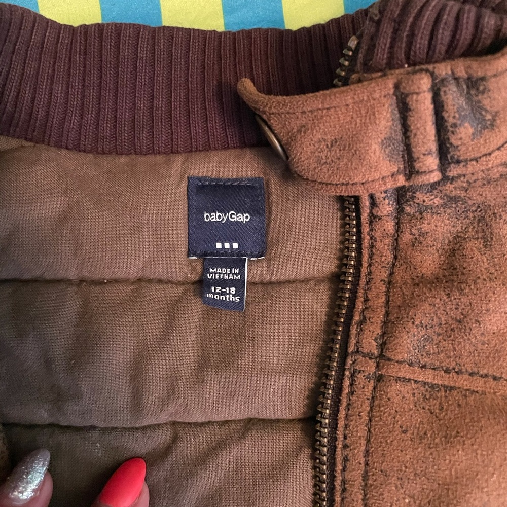 Gap Kids Rugged Leather Jacket - Picture 3 of 6